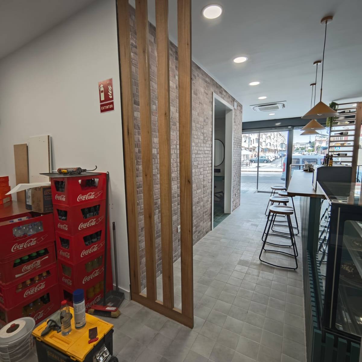 pared tablones madera